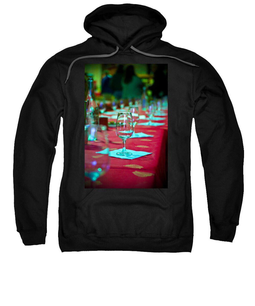 Wine Sweatshirt featuring the photograph Tasting in Red by Kent Nancollas