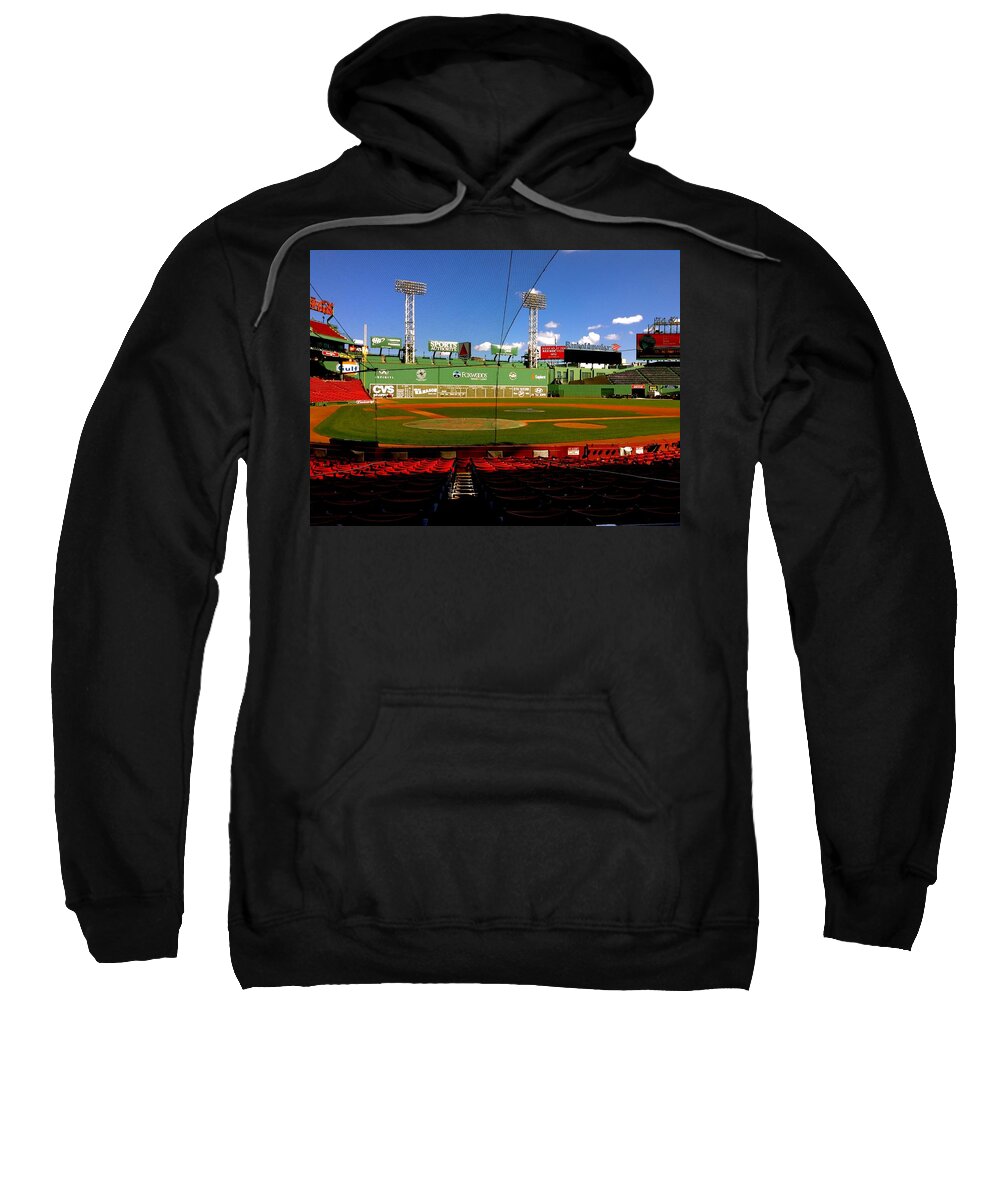 Fenway Park Collectibles Sweatshirt featuring the photograph The Classic Fenway Park by Iconic Images Art Gallery David Pucciarelli