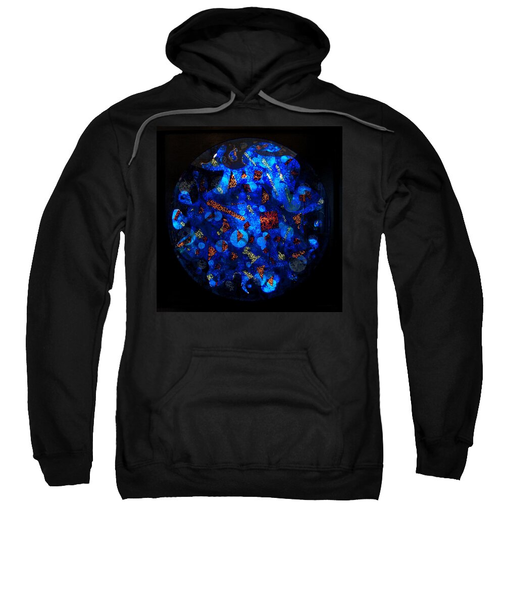 Fish Tank Sweatshirt featuring the mixed media The Deep Three by Christopher Schranck