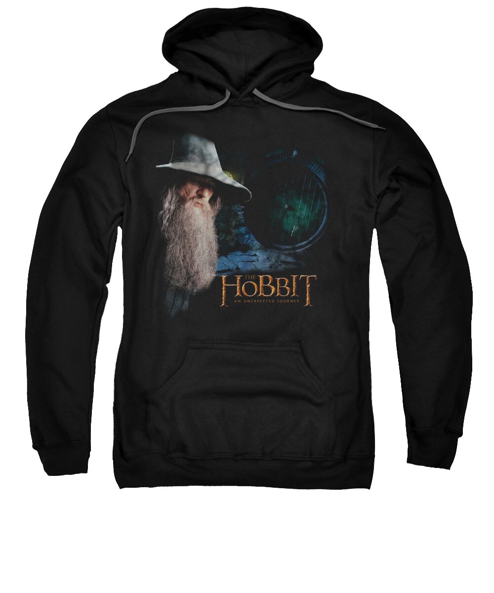 The Hobbit Sweatshirt featuring the digital art The Hobbit - The Door by Brand A