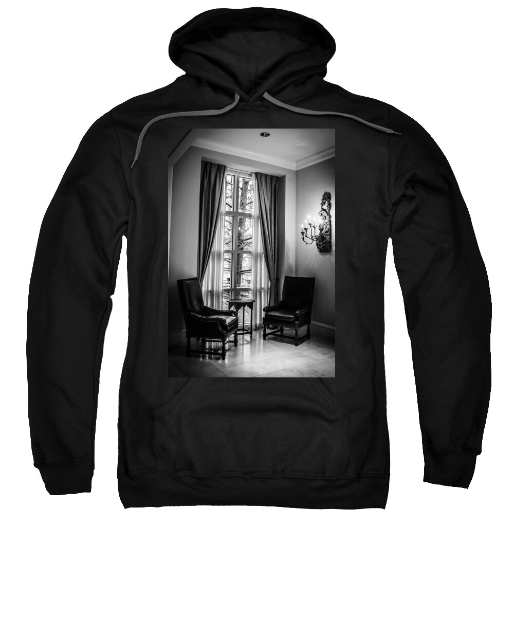 Downtown Sweatshirt featuring the photograph The Hotel Lobby by Melinda Ledsome