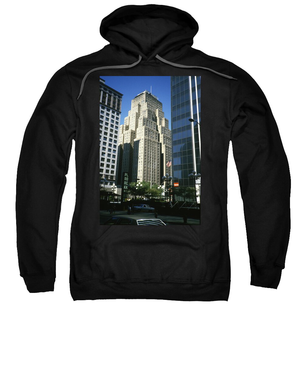 New Yorker Sweatshirt featuring the photograph The New Yorker Hotel in 1984 by Gordon James
