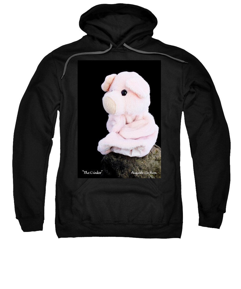 Auguste Rodin Sweatshirt featuring the photograph The Oinker by Piggy      