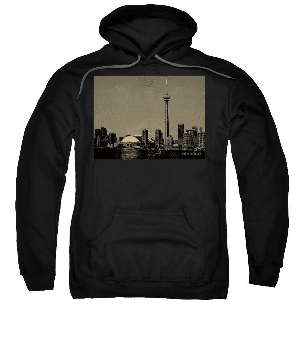 Cn Tower Sweatshirt featuring the photograph CN Tower Power by Nina Silver