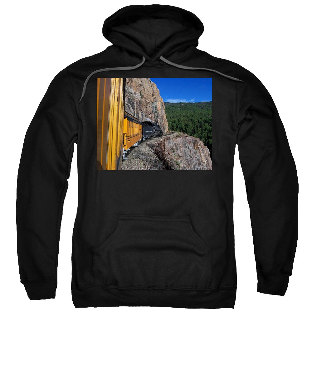 Durango Sweatshirt featuring the photograph The Ride by Ernest Echols