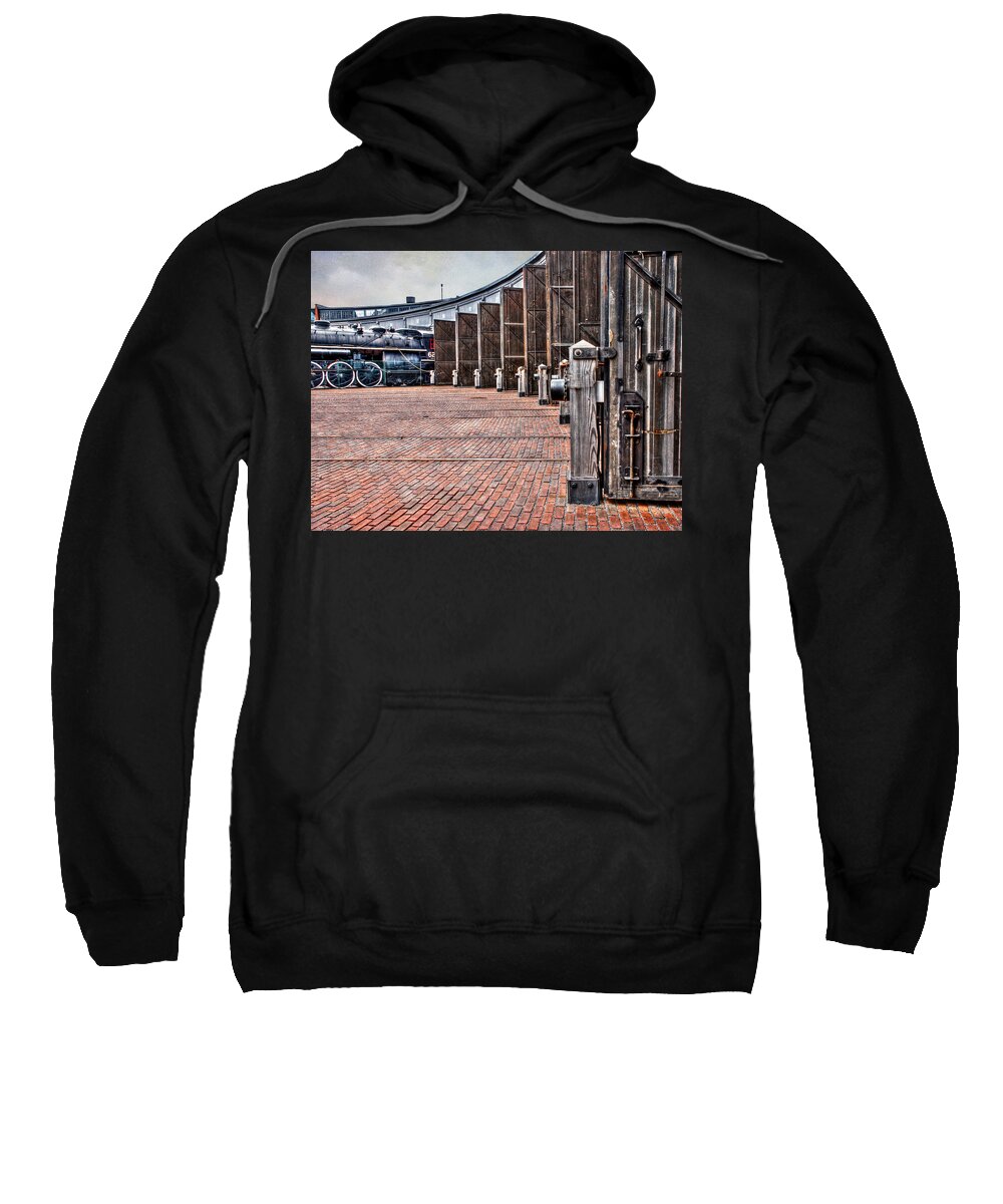 Cobblestone Sweatshirt featuring the photograph The Roundhouse by Keith Armstrong