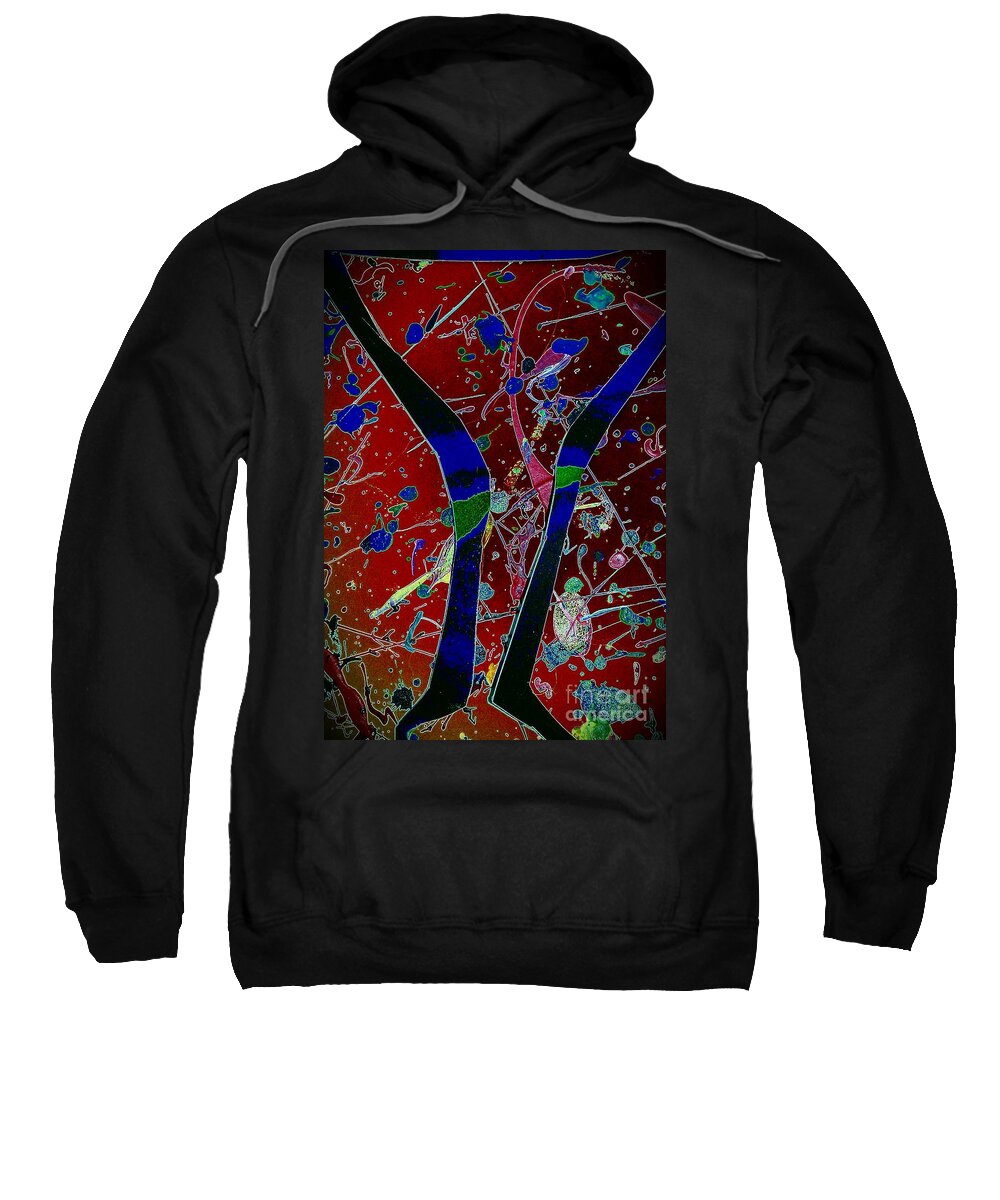 Martini Sweatshirt featuring the mixed media This One's On Me by Jacqueline McReynolds