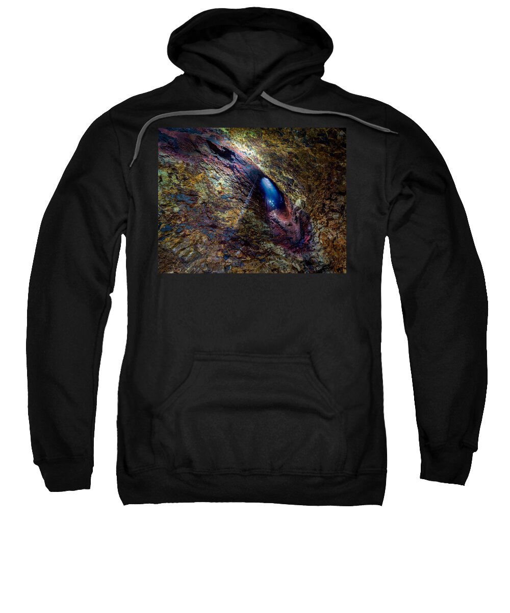 Photography Sweatshirt featuring the photograph Thrihnukagigur Three Peaks Crater by Panoramic Images