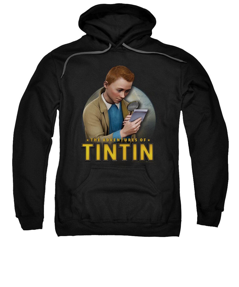 The Adventures Of Tintin Sweatshirt featuring the digital art Tintin - Looking For Answers by Brand A