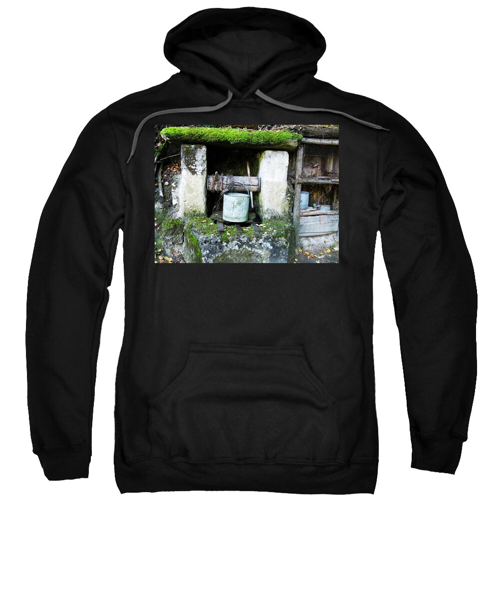 Well Sweatshirt featuring the photograph Troglodyte Well by Randi Kuhne
