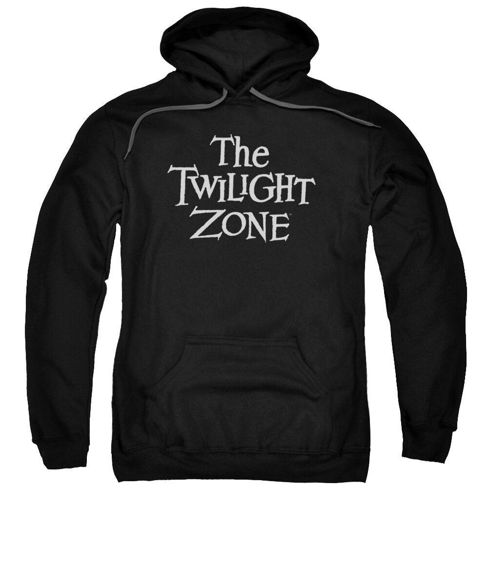  Sweatshirt featuring the digital art Twilight Zone - Logo by Brand A