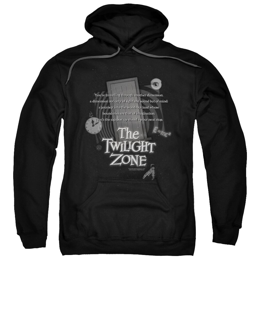 Twilight Zone Sweatshirt featuring the digital art Twilight Zone - Monologue by Brand A