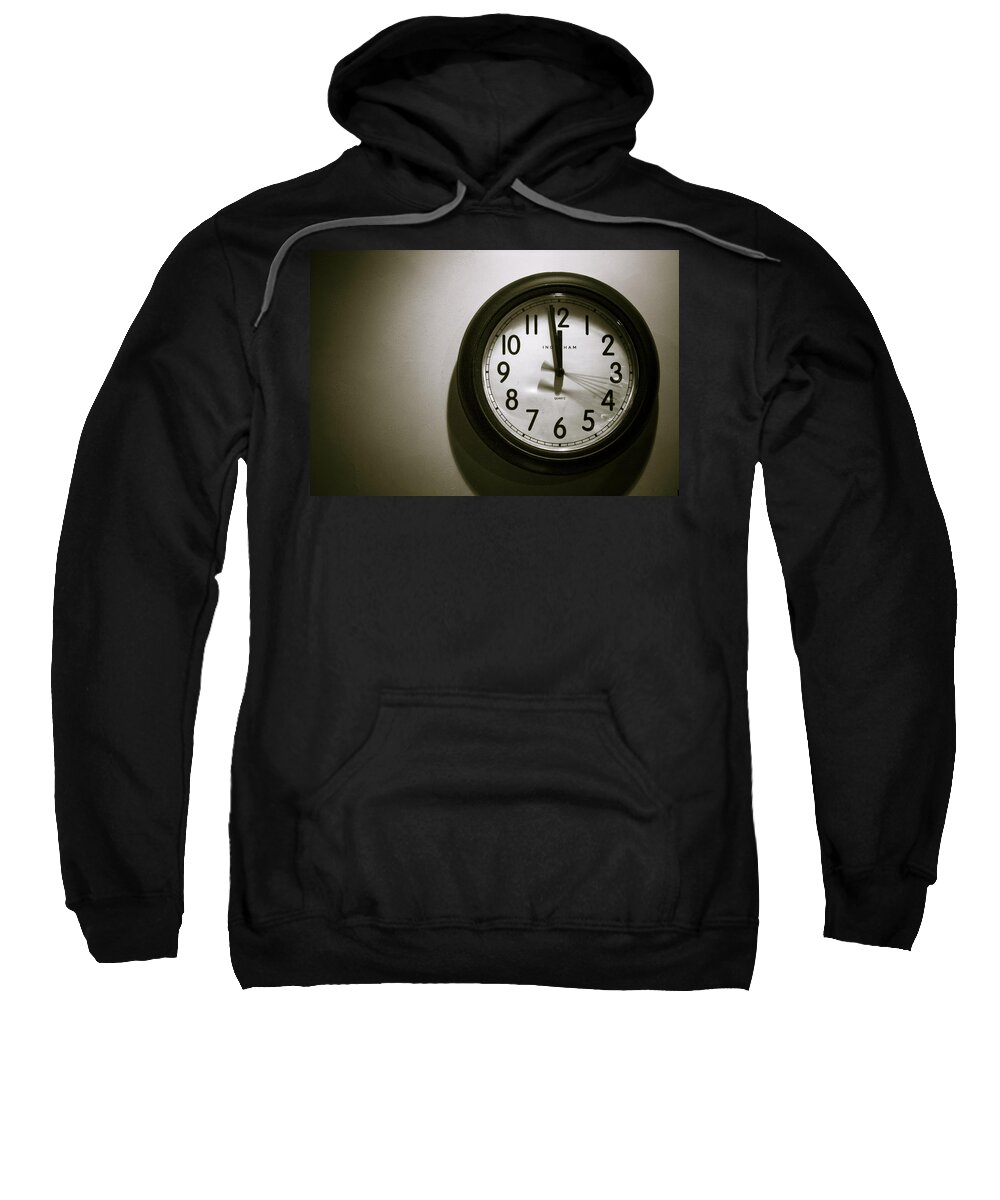 Long Exposure Sweatshirt featuring the photograph Two Minutes to Midnight by Brian Caldwell