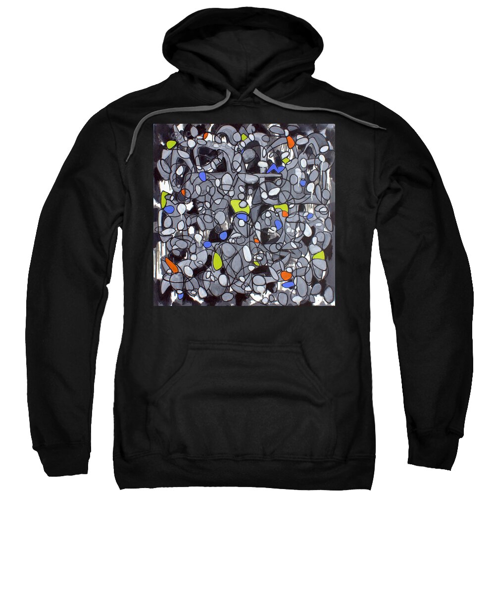 Abstract Sweatshirt featuring the painting Untitled #41 by Steven Miller