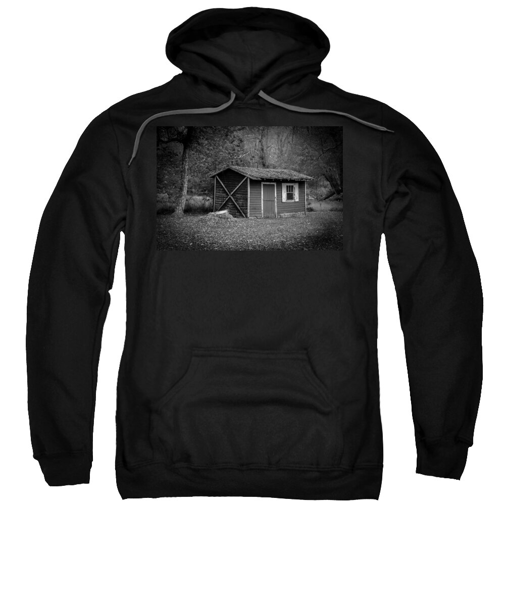 Workshop Sweatshirt featuring the photograph A Place in the Woods by Mark Rogers