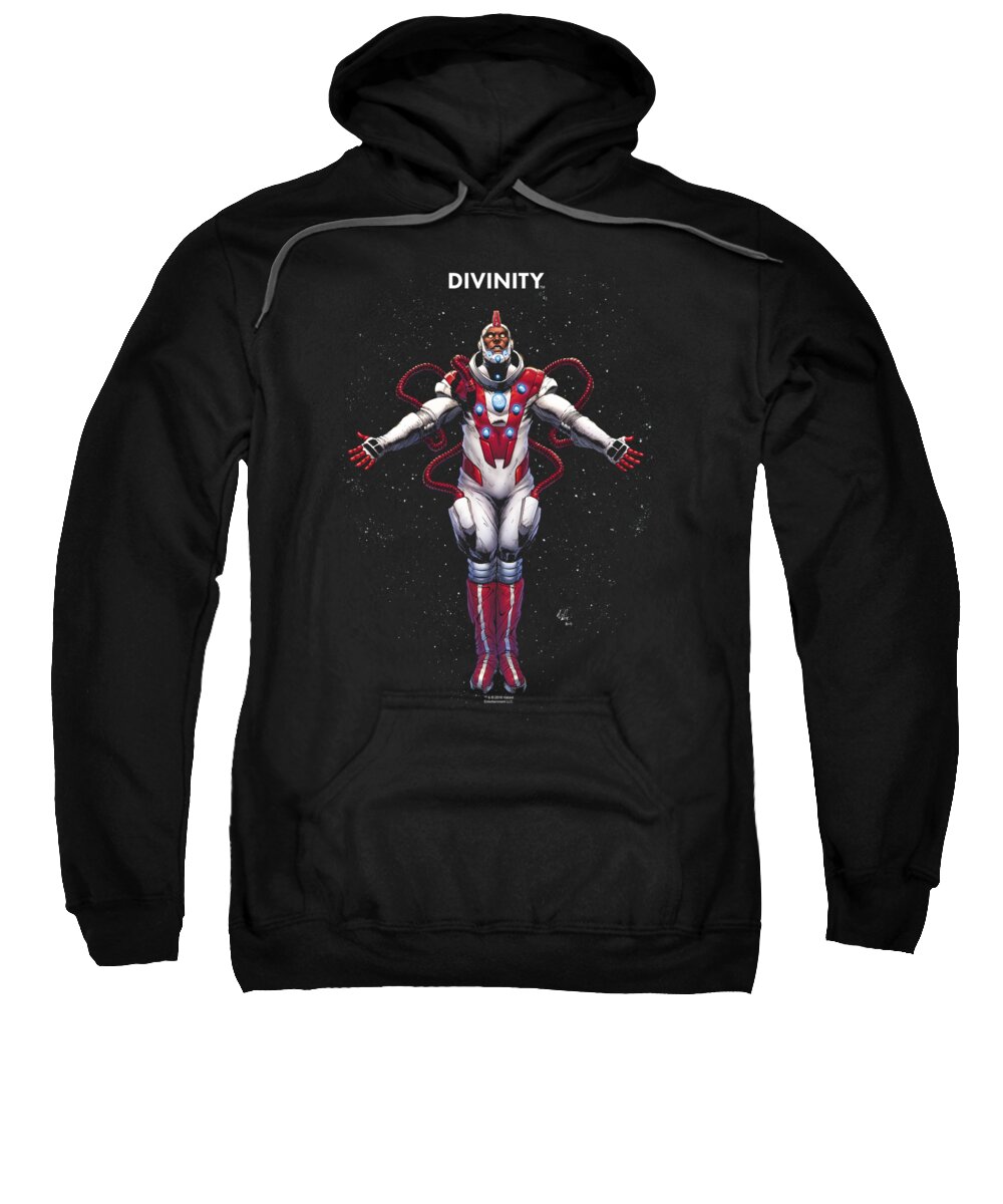  Sweatshirt featuring the digital art Valiant - Divinity Space by Brand A
