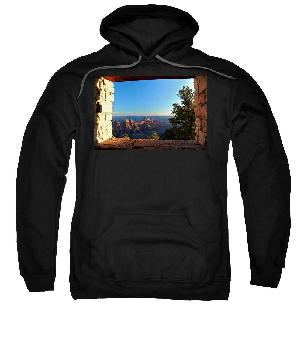 Landscape Sweatshirt featuring the photograph View of the Past by Richard Gehlbach