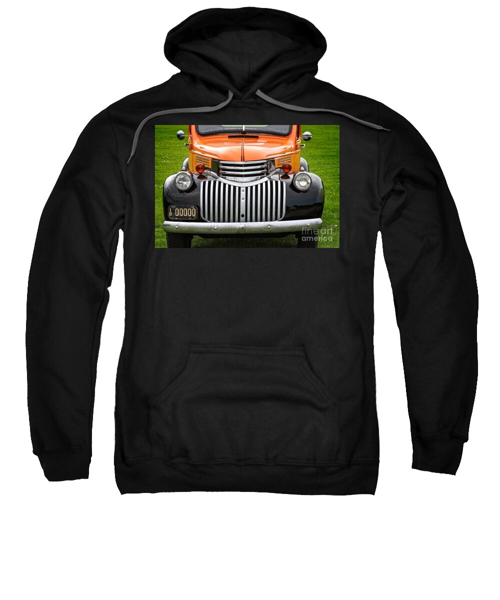 Chevy Sweatshirt featuring the photograph Vintage Chevrolet Pickup by Jarrod Erbe