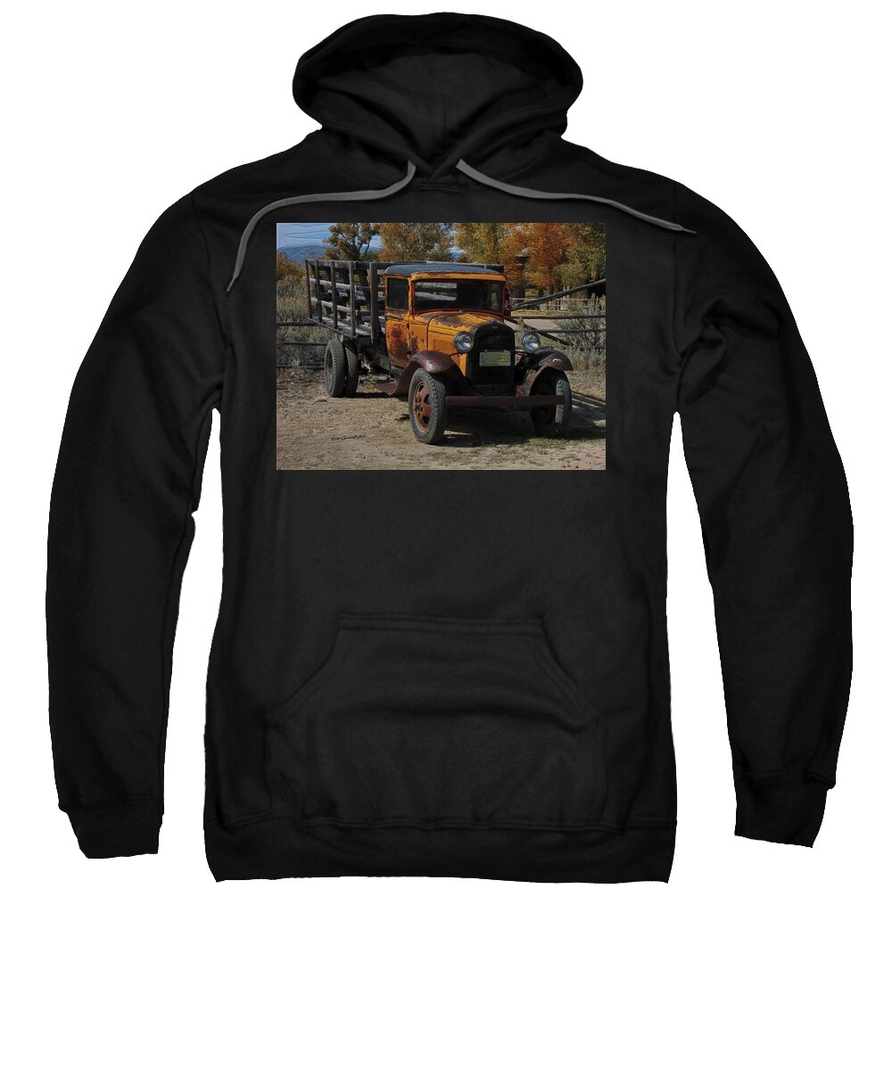Ford Truck Sweatshirt featuring the photograph Vintage Ford Truck 2 by Kae Cheatham
