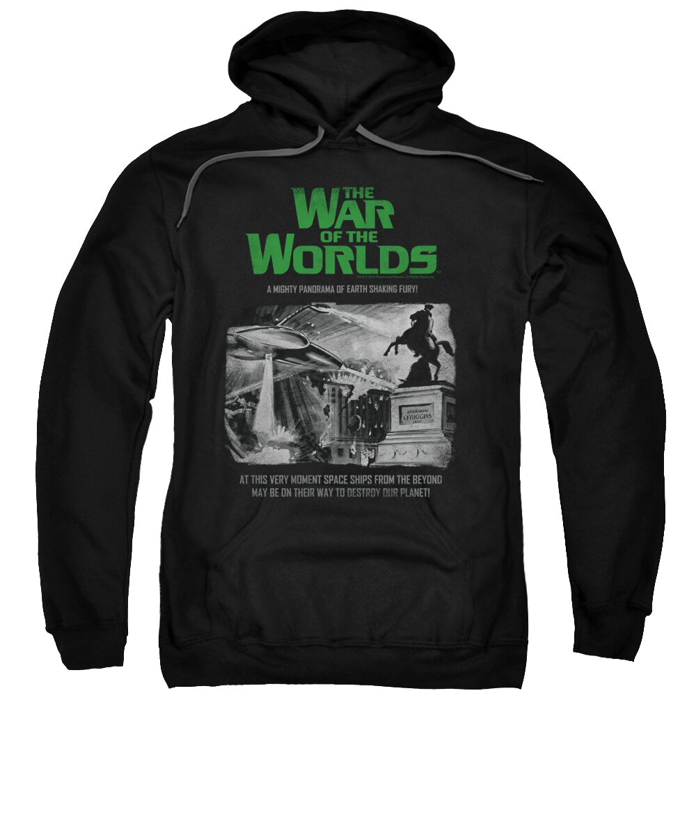 War Of The Worlds Sweatshirt featuring the digital art War Of The Worlds - Attack People Poster by Brand A