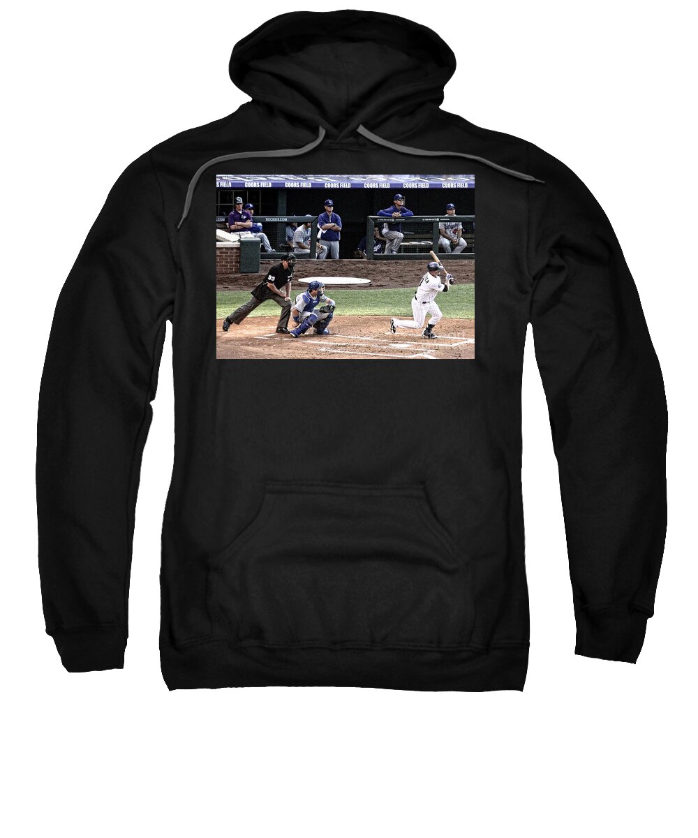 Colorado Sweatshirt featuring the photograph Watching the ball by Bob Hislop