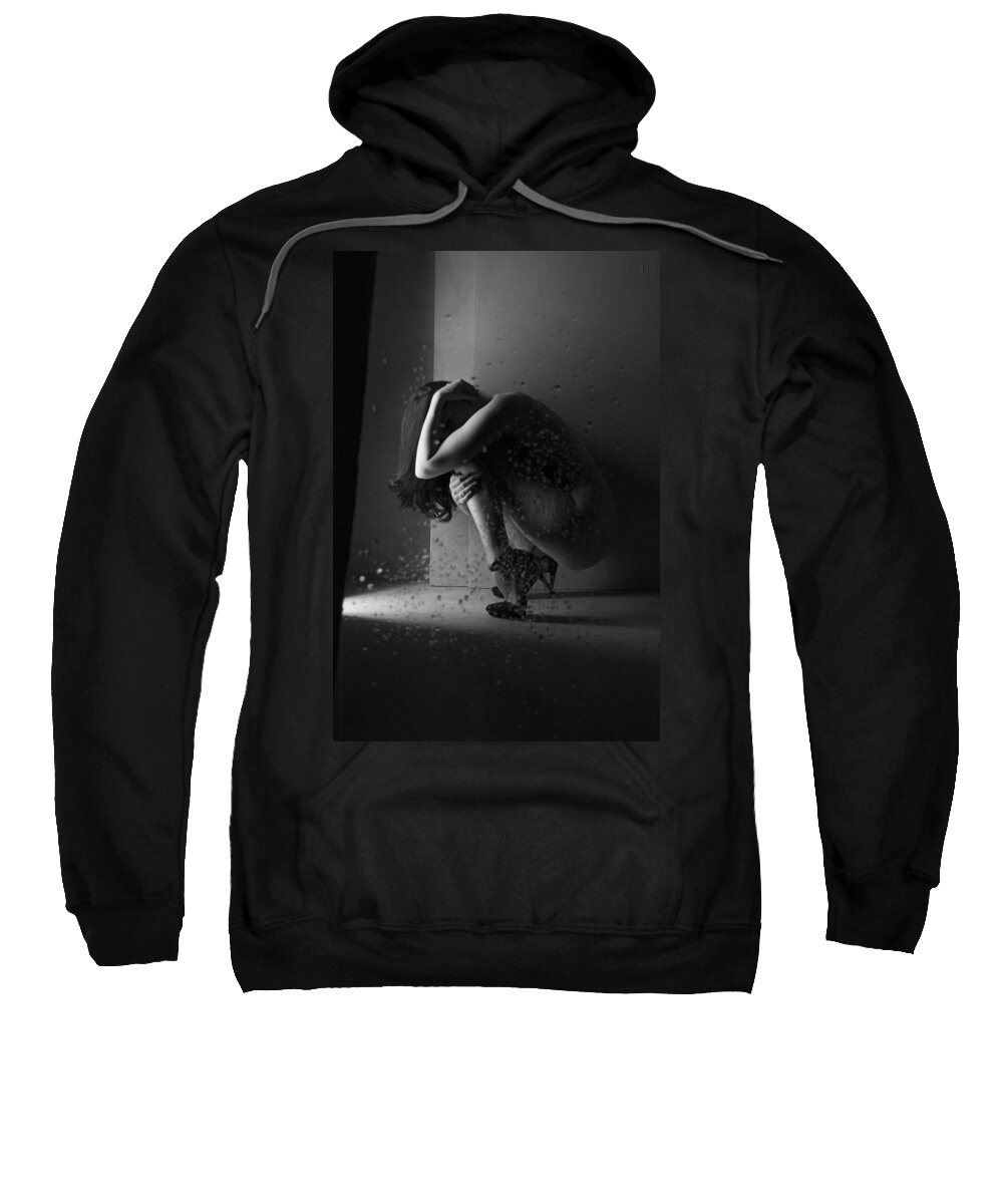 Blue Muse Fine Art Sweatshirt featuring the photograph When Serenity Lies by Blue Muse Fine Art