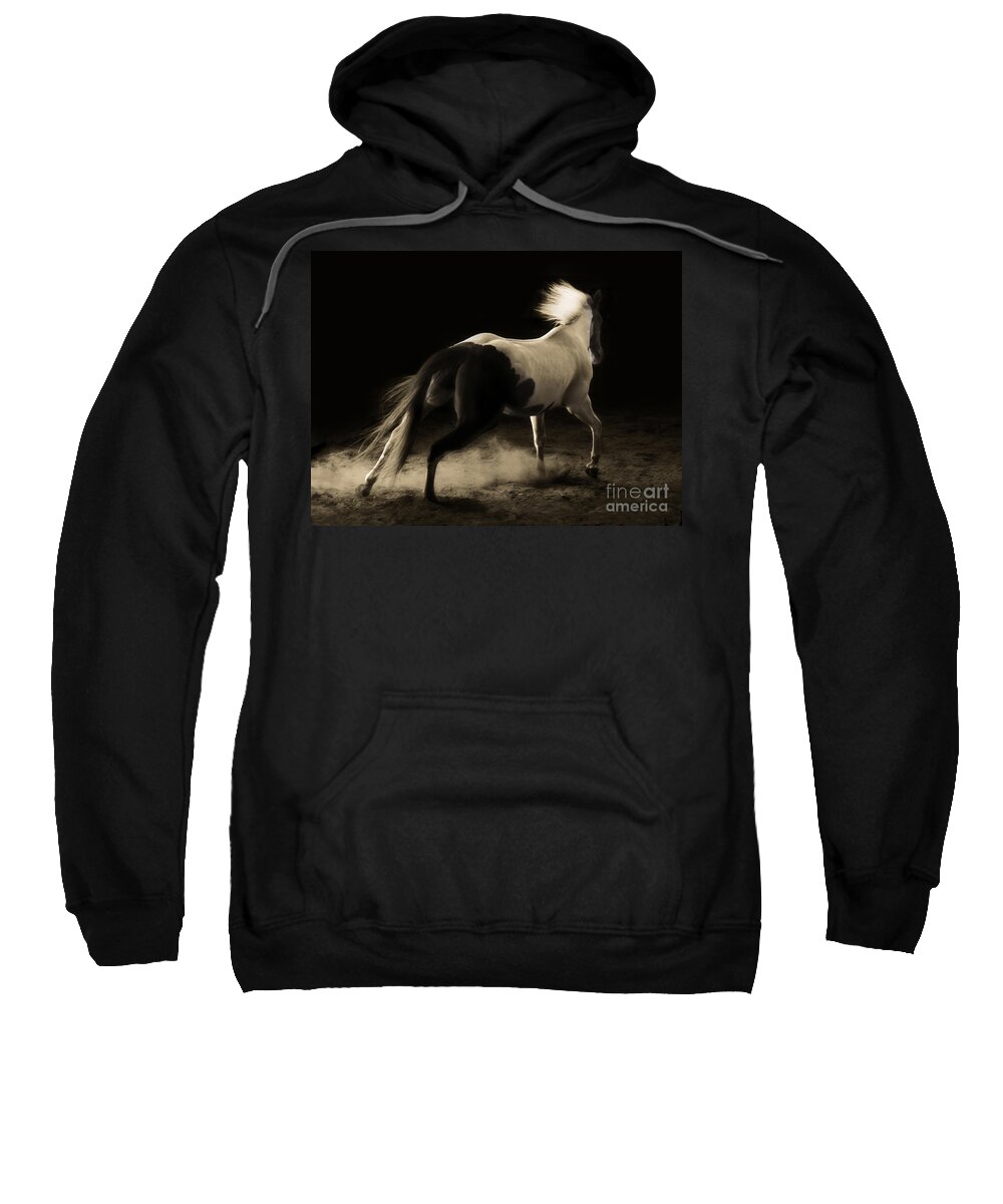 Dark Sweatshirt featuring the photograph Unbridled Spirit by Michelle Twohig