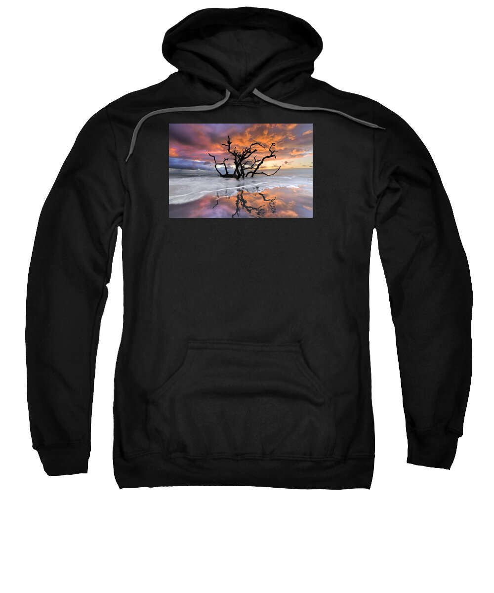 Clouds Sweatshirt featuring the photograph Wildfire by Debra and Dave Vanderlaan