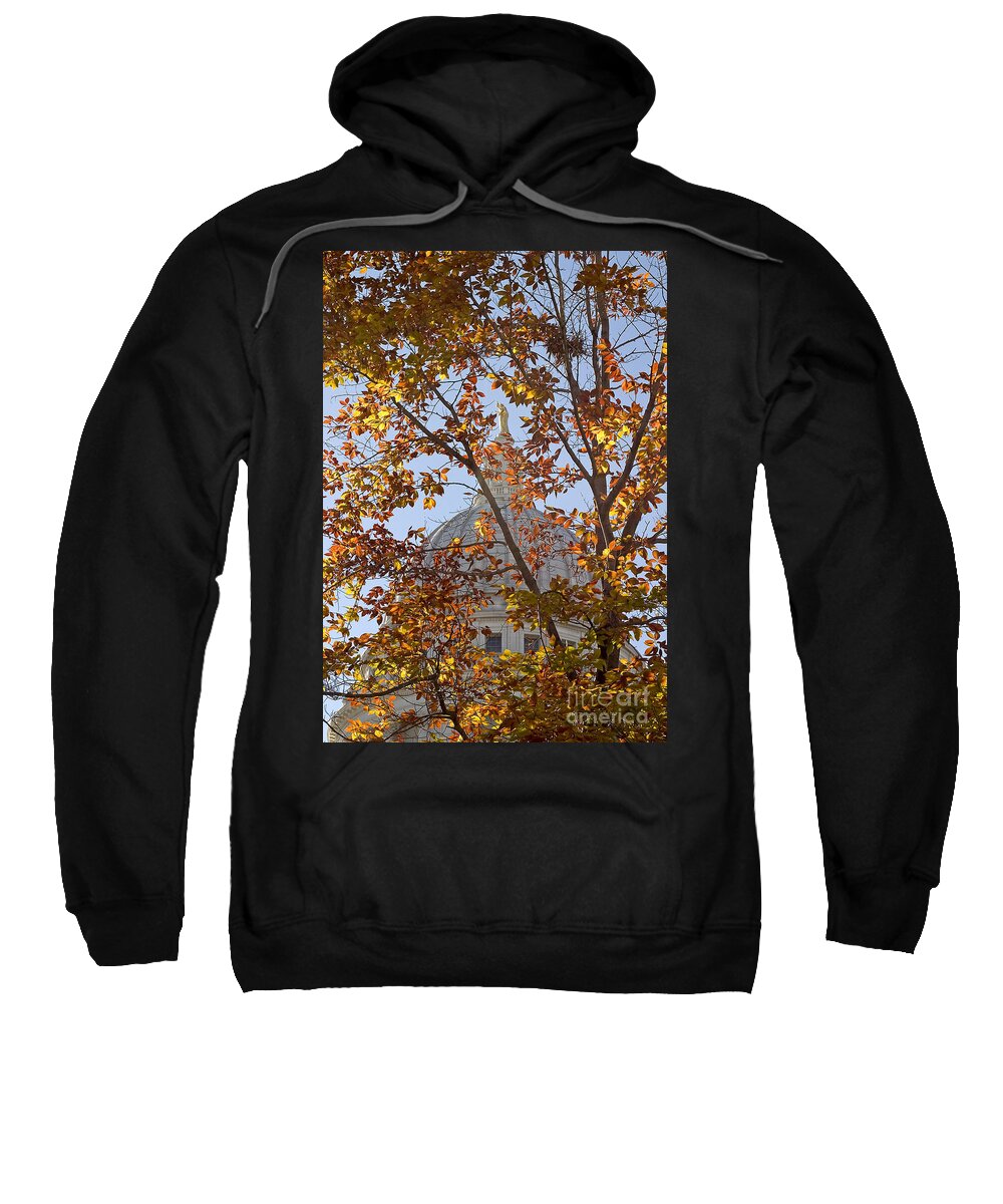 Capitol Sweatshirt featuring the photograph Wisconsin Capitol by Steven Ralser
