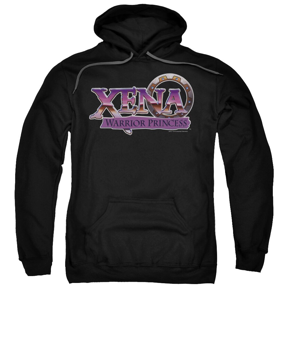 Xena Sweatshirt featuring the digital art Xena - Logo by Brand A