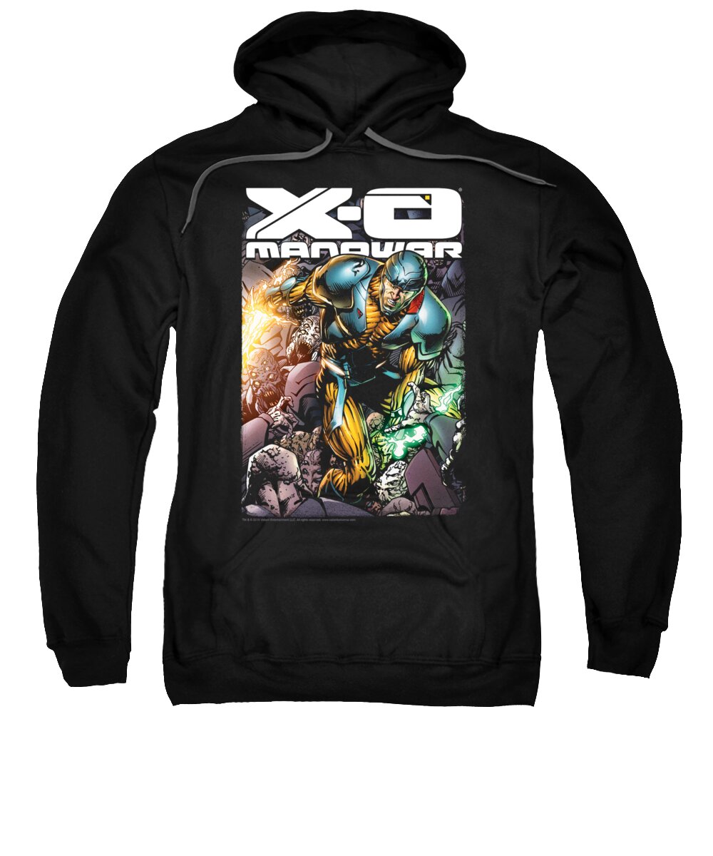  Sweatshirt featuring the digital art Xo Manowar - Pit by Brand A