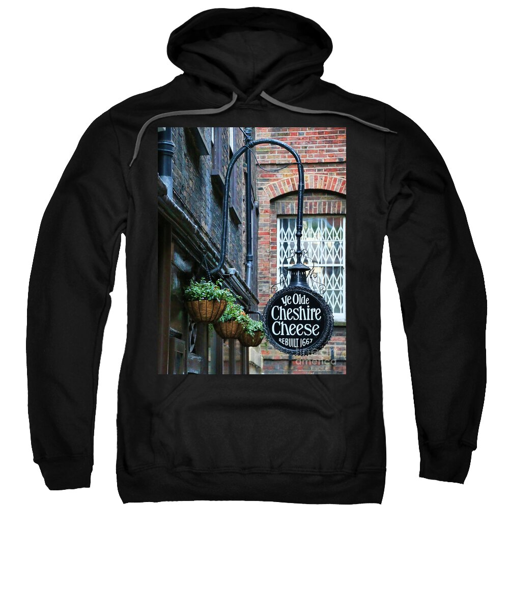 Ye Olde Chesire Cheese Sweatshirt featuring the photograph Ye Olde Cheshire Cheese Pub by Jack Schultz
