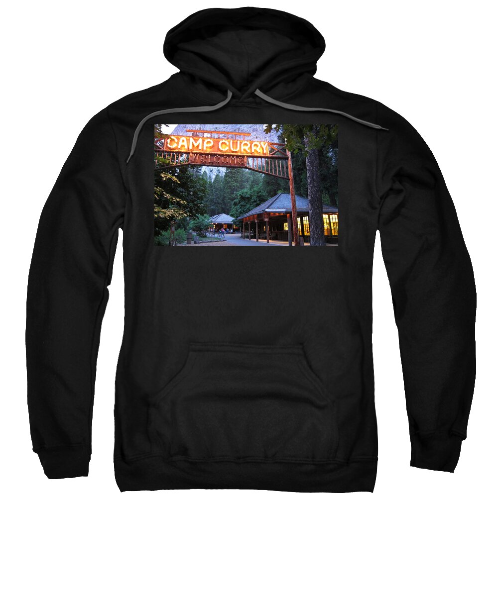 Yosemite Curry Village Sweatshirt featuring the photograph Yosemite Curry Village by Shane Kelly