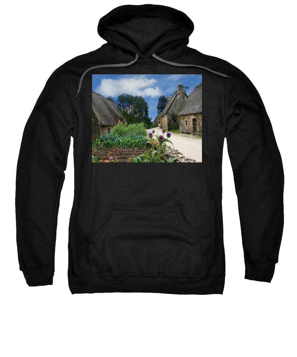 Brittany Sweatshirt featuring the photograph Medieval Village #1 by Diana Haronis
