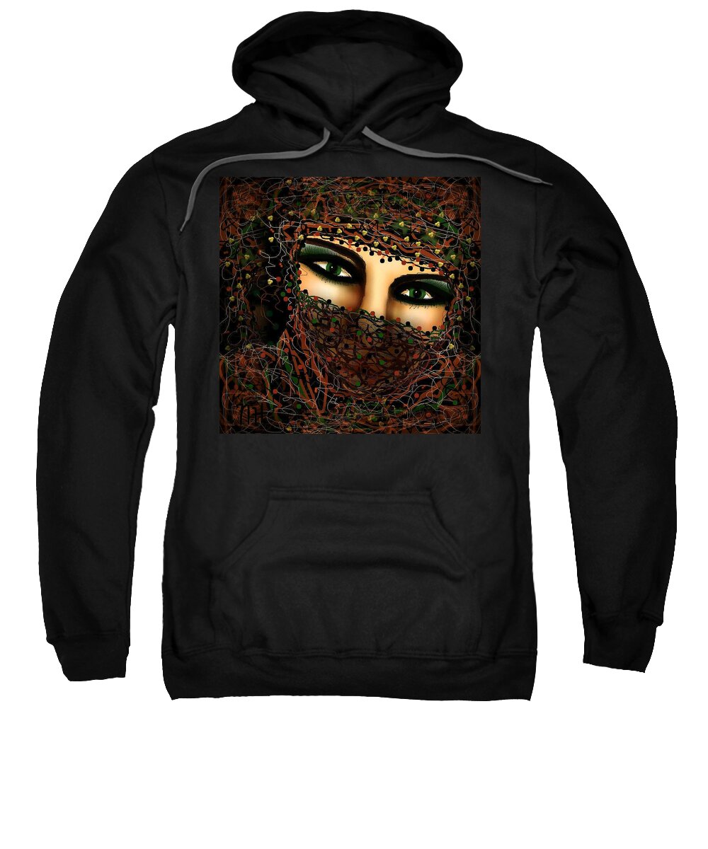 Seductive Sweatshirt featuring the mixed media Seductive #1 by Natalie Holland