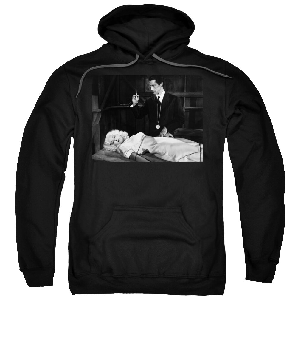 -doctors & Illness- Sweatshirt featuring the photograph Silent Film Still: Doctor #1 by Granger