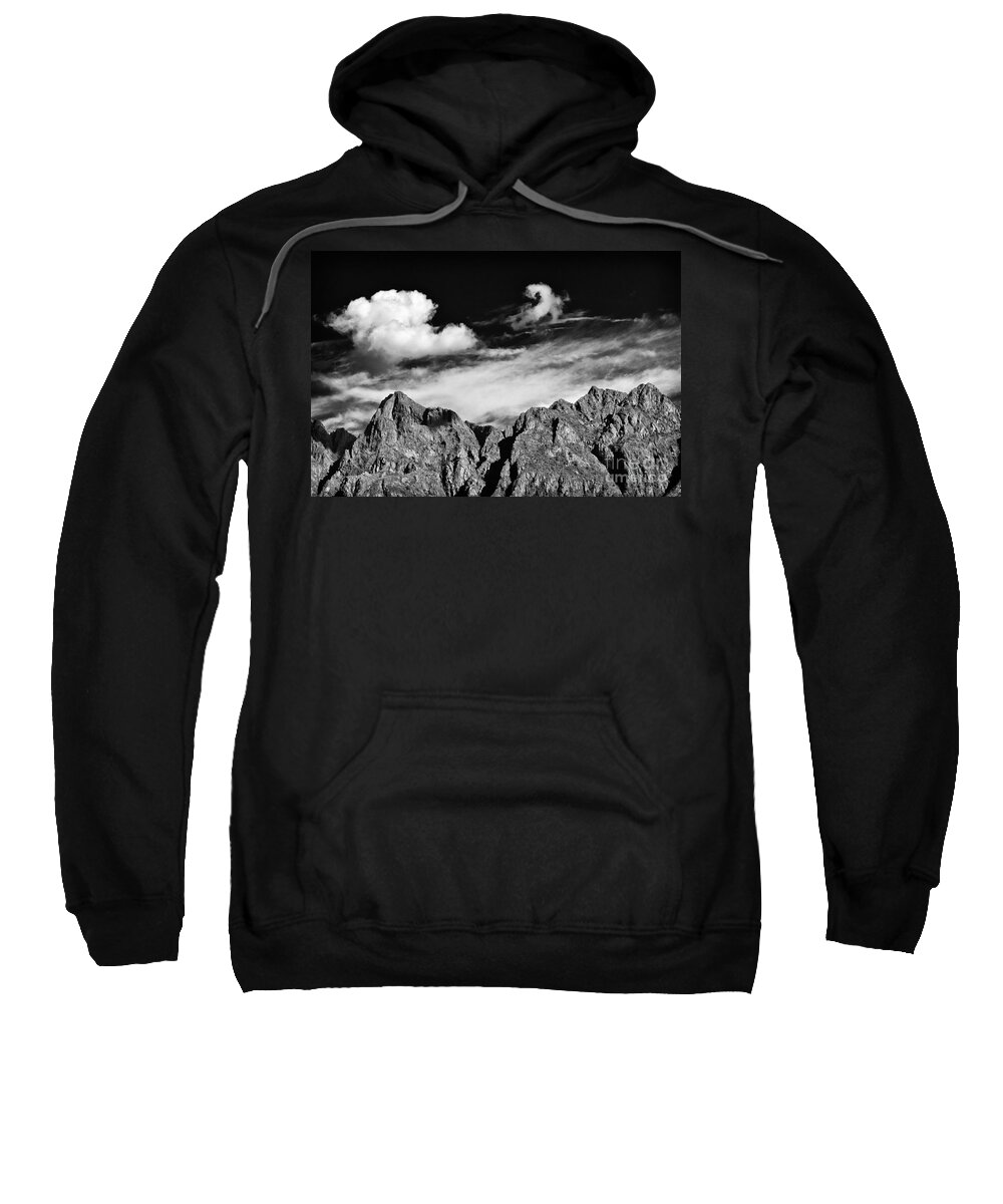 Alps Sweatshirt featuring the photograph A curl in the sky by Silvia Ganora
