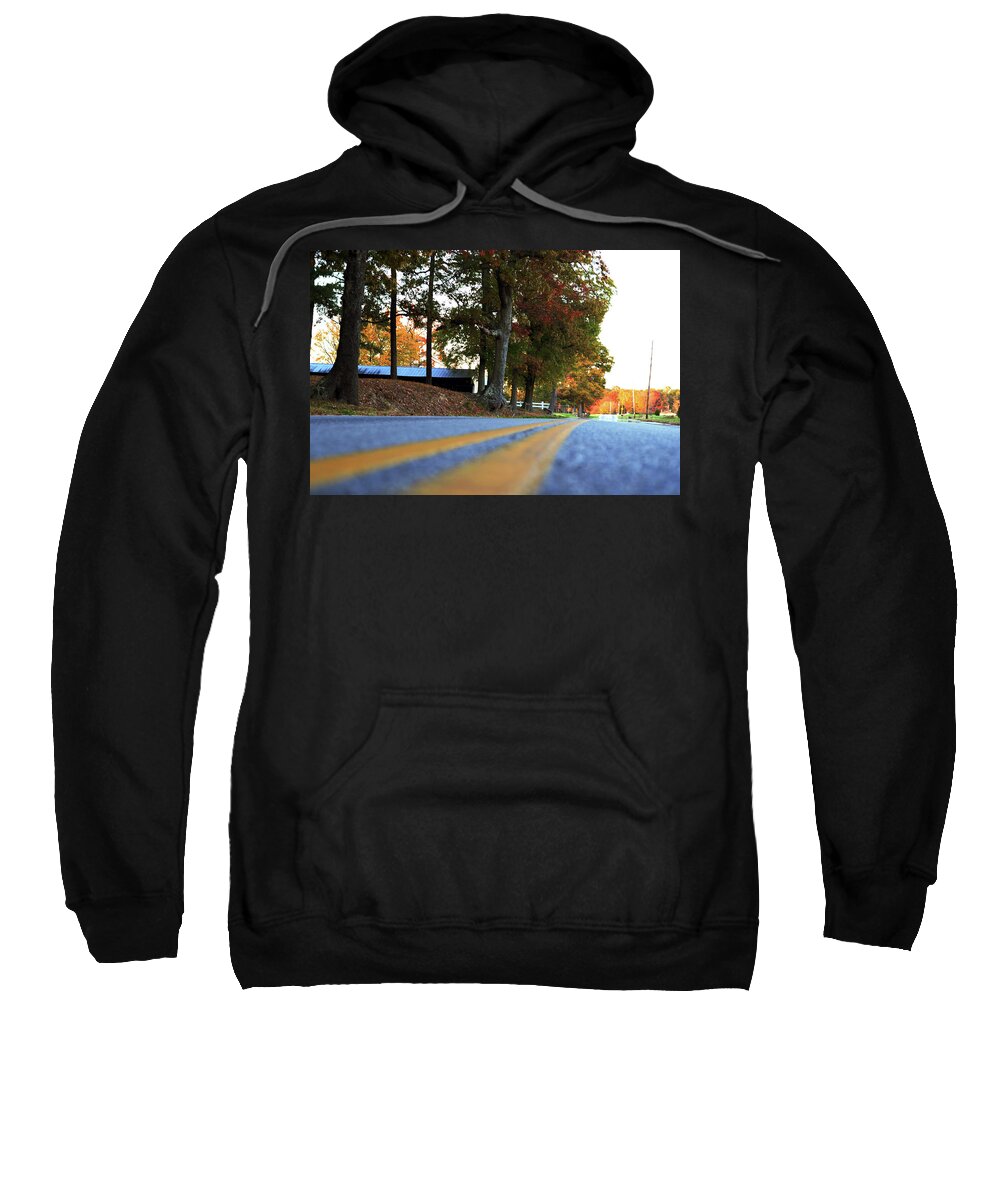 Road Sweatshirt featuring the photograph Autumn Road by La Dolce Vita