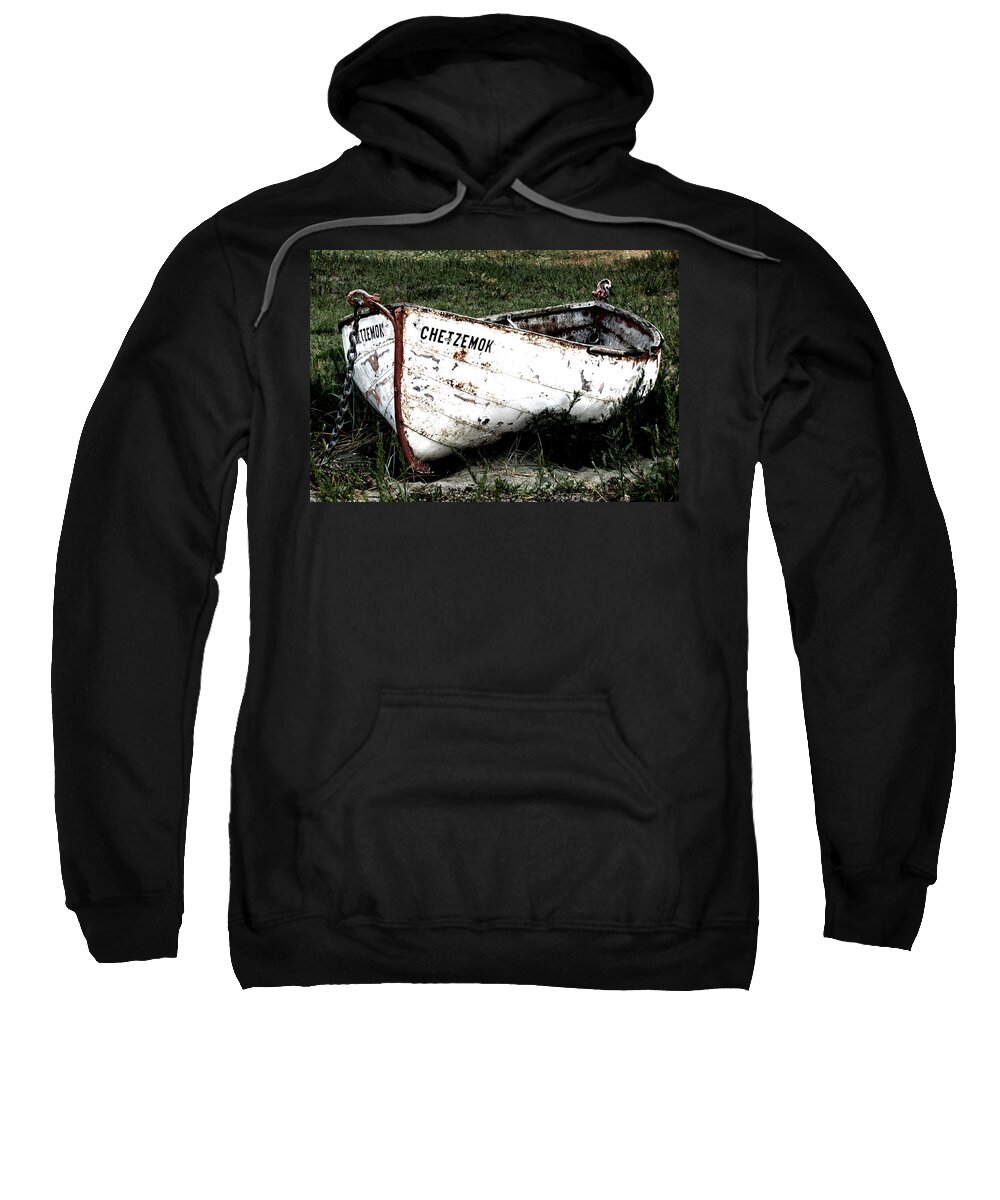 Boat Sweatshirt featuring the photograph Beached by Marie Jamieson
