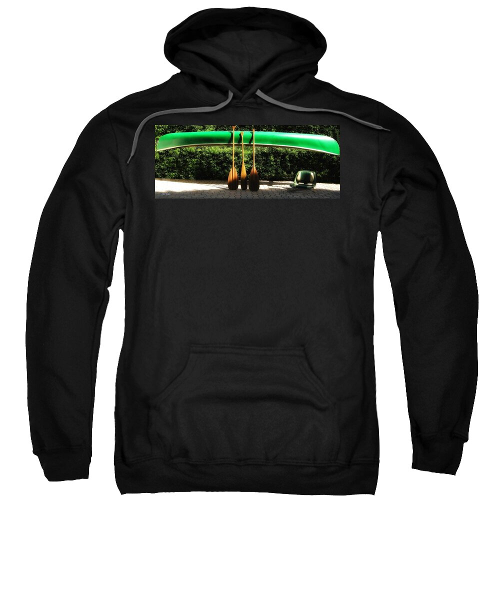 Wood Sweatshirt featuring the photograph Canoe To Nowhere by Alec Drake