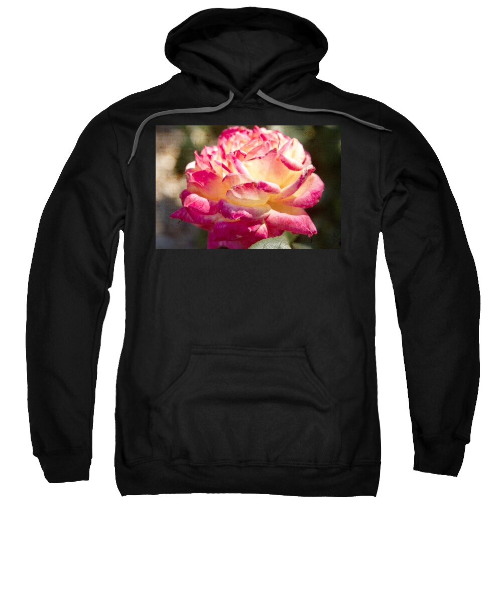Floral Sweatshirt featuring the photograph Cracked Red Rose Petals by James BO Insogna