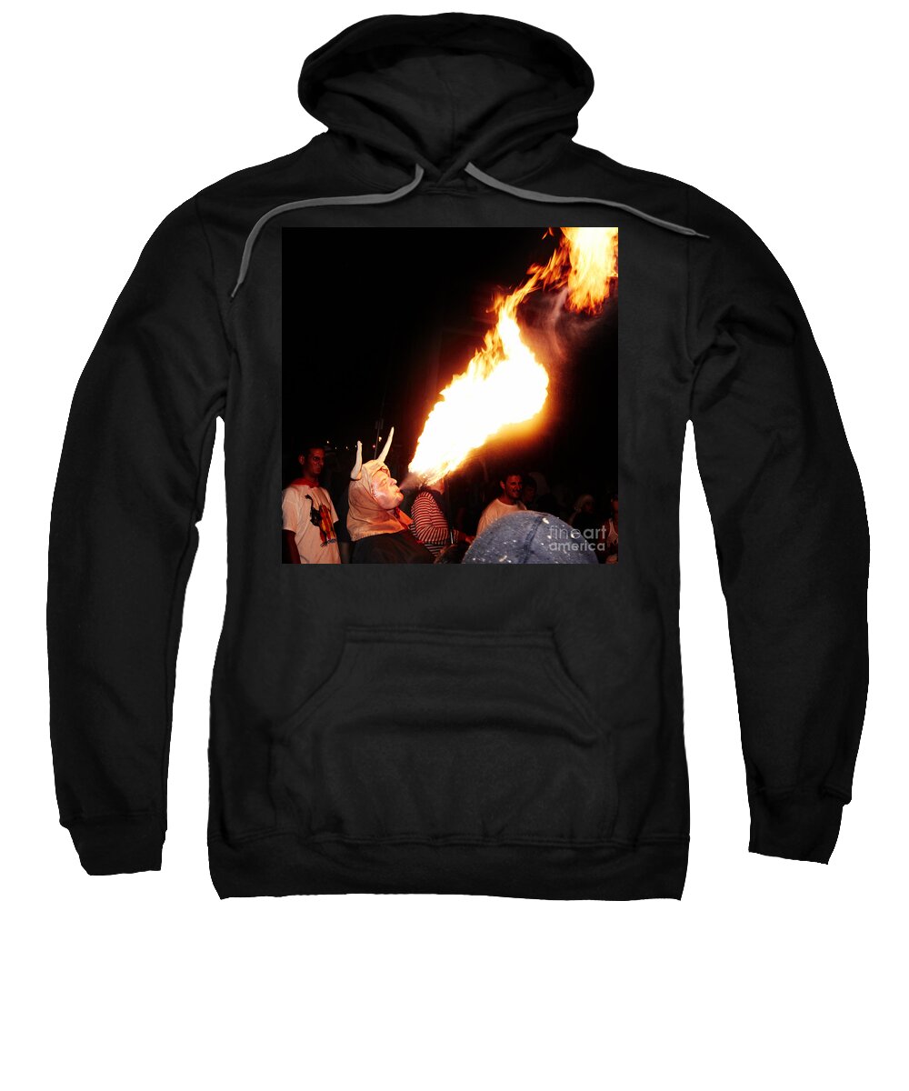 Fuego Sweatshirt featuring the photograph Dragon man by Agusti Pardo Rossello