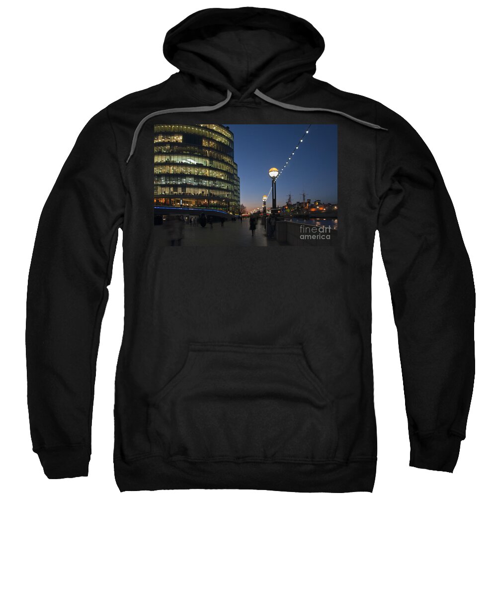 Britain Sweatshirt featuring the photograph Dusk in London by Andrew Michael