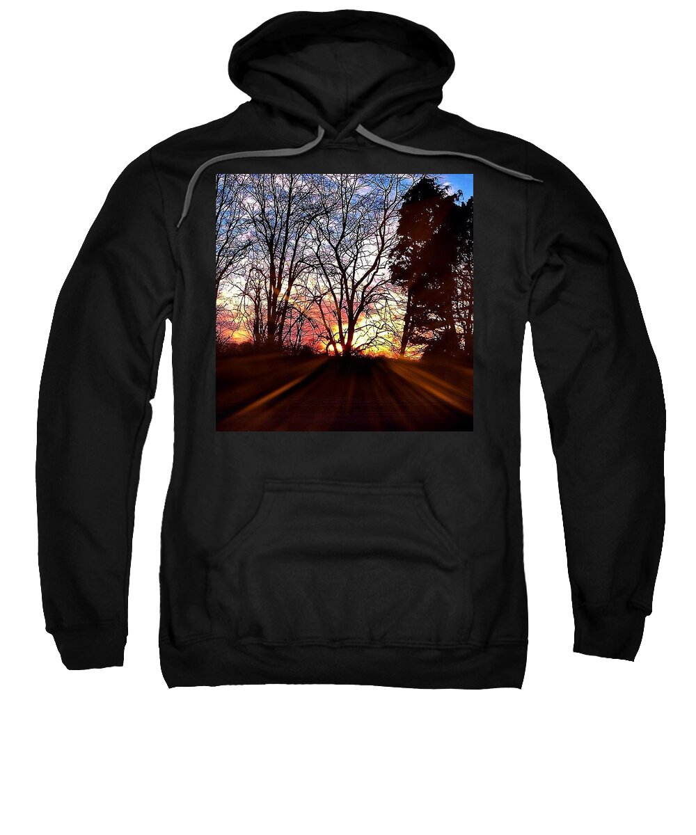Walking Sweatshirt featuring the photograph Eden Bridge Sunset by Silva Halo