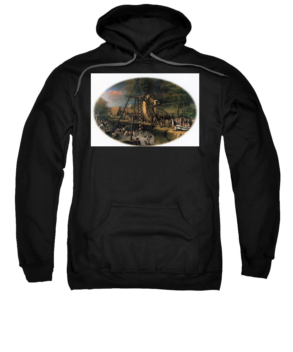 Extinct Sweatshirt featuring the photograph Exhumation Of The Mastodon by Science Source