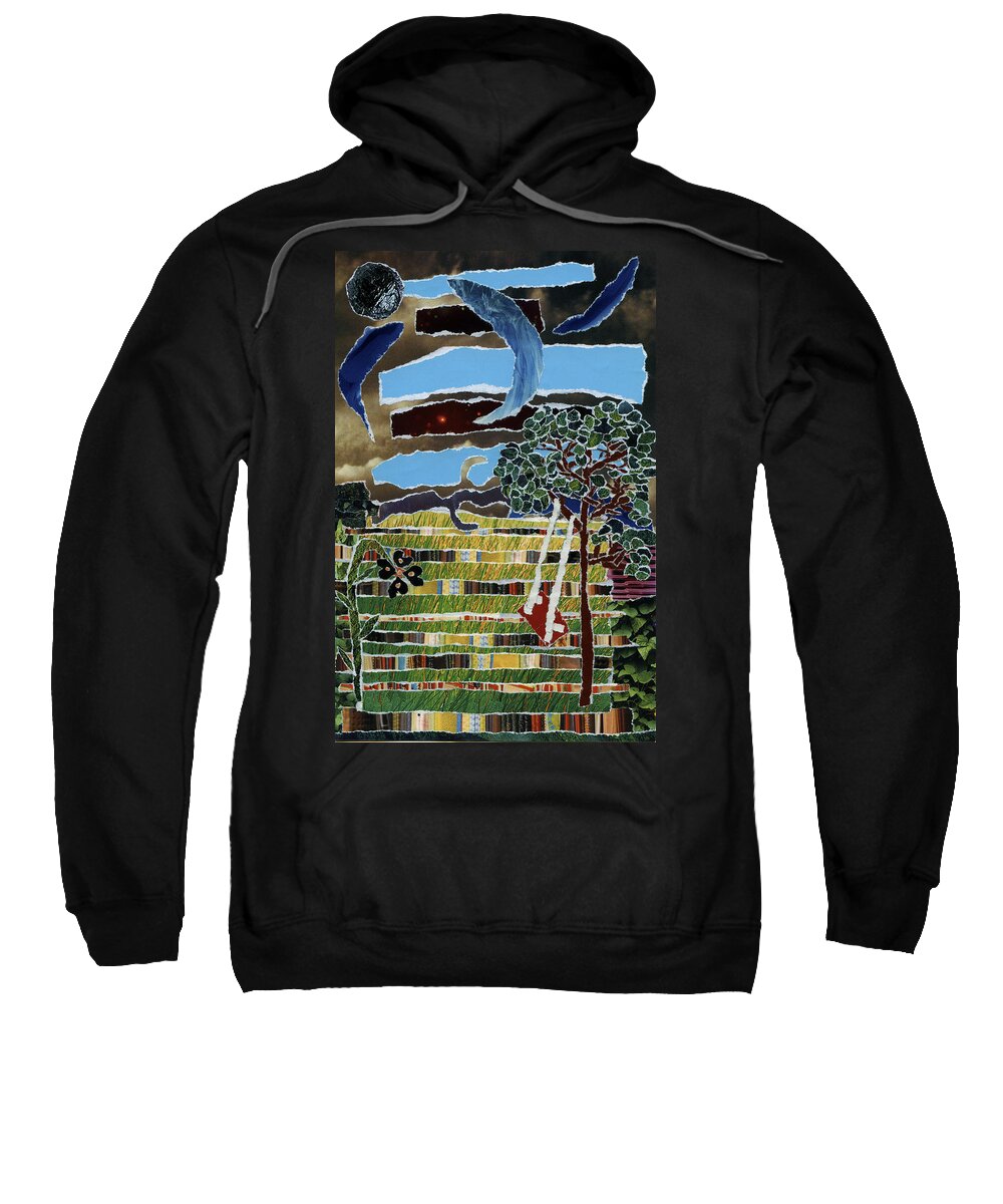 Fabric Of Life Sweatshirt featuring the mixed media Fabric Of Life by Kenneth James