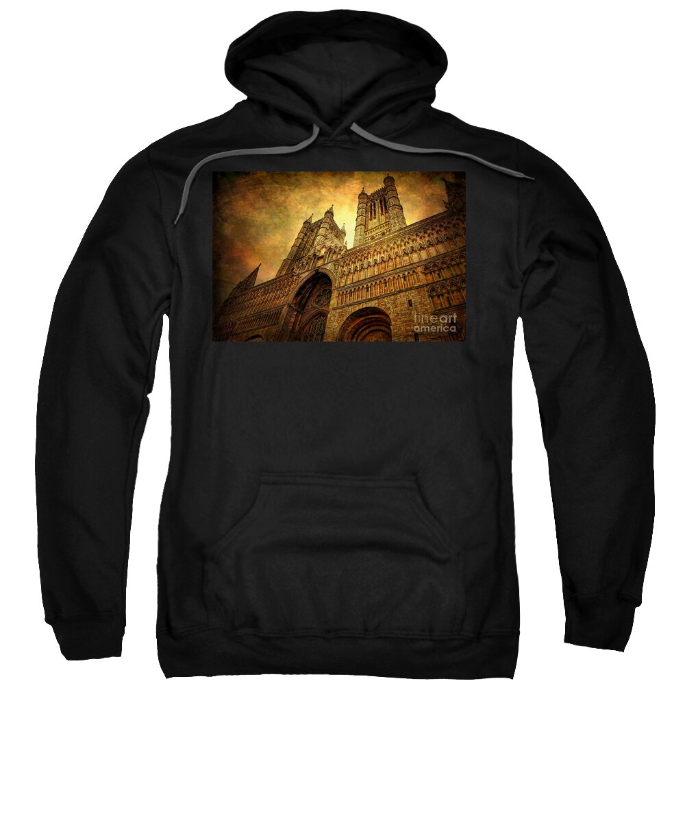 Yhun Suarez Sweatshirt featuring the photograph Lincoln Cathedral by Yhun Suarez
