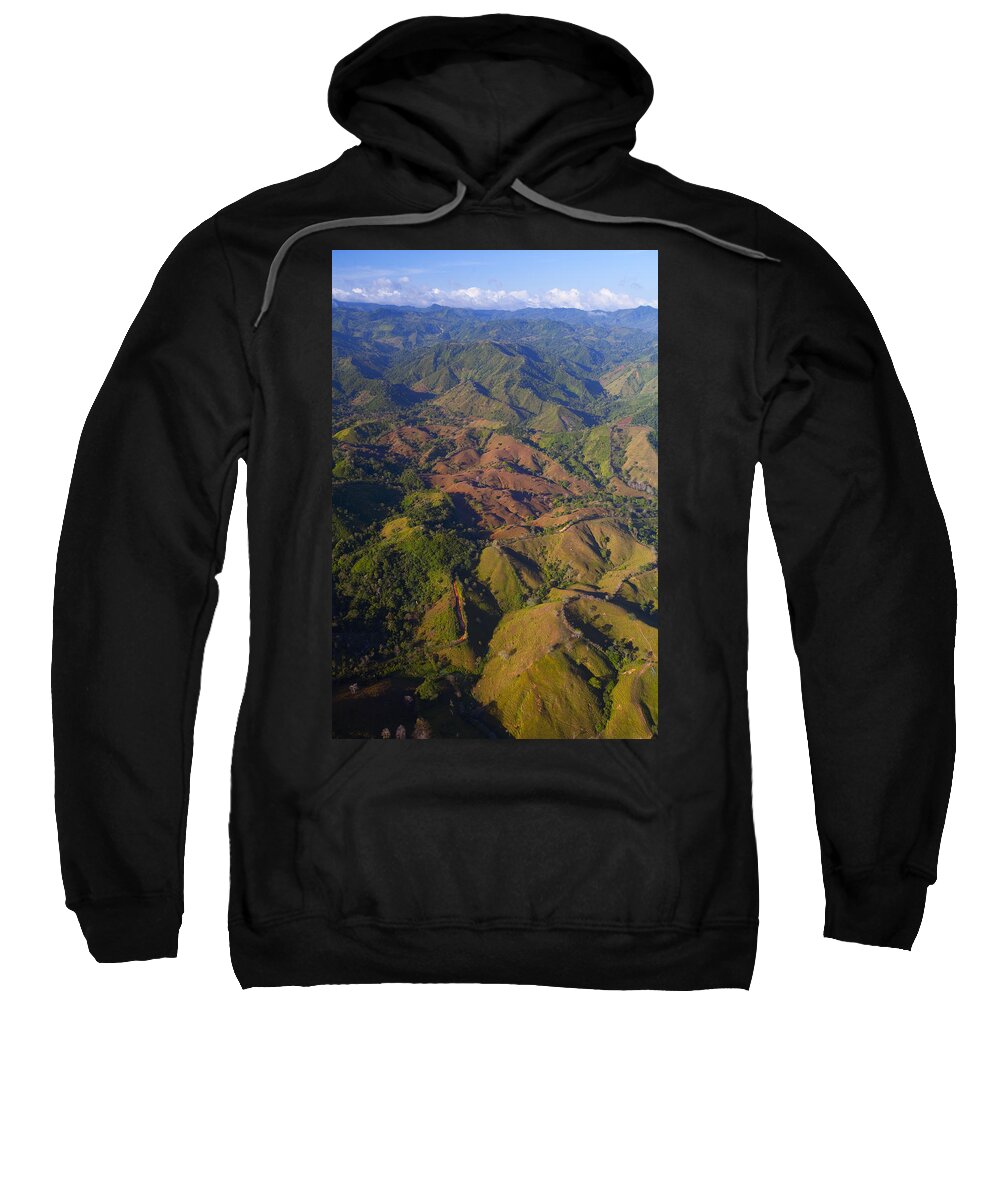Mp Sweatshirt featuring the photograph Lowland Tropical Rainforest Cleared by Christian Ziegler