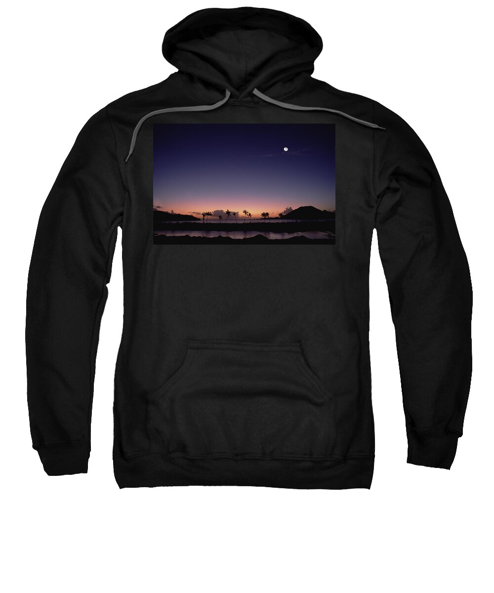 Mp Sweatshirt featuring the photograph Mosquito Cove At Dusk, Antigua by Gerry Ellis