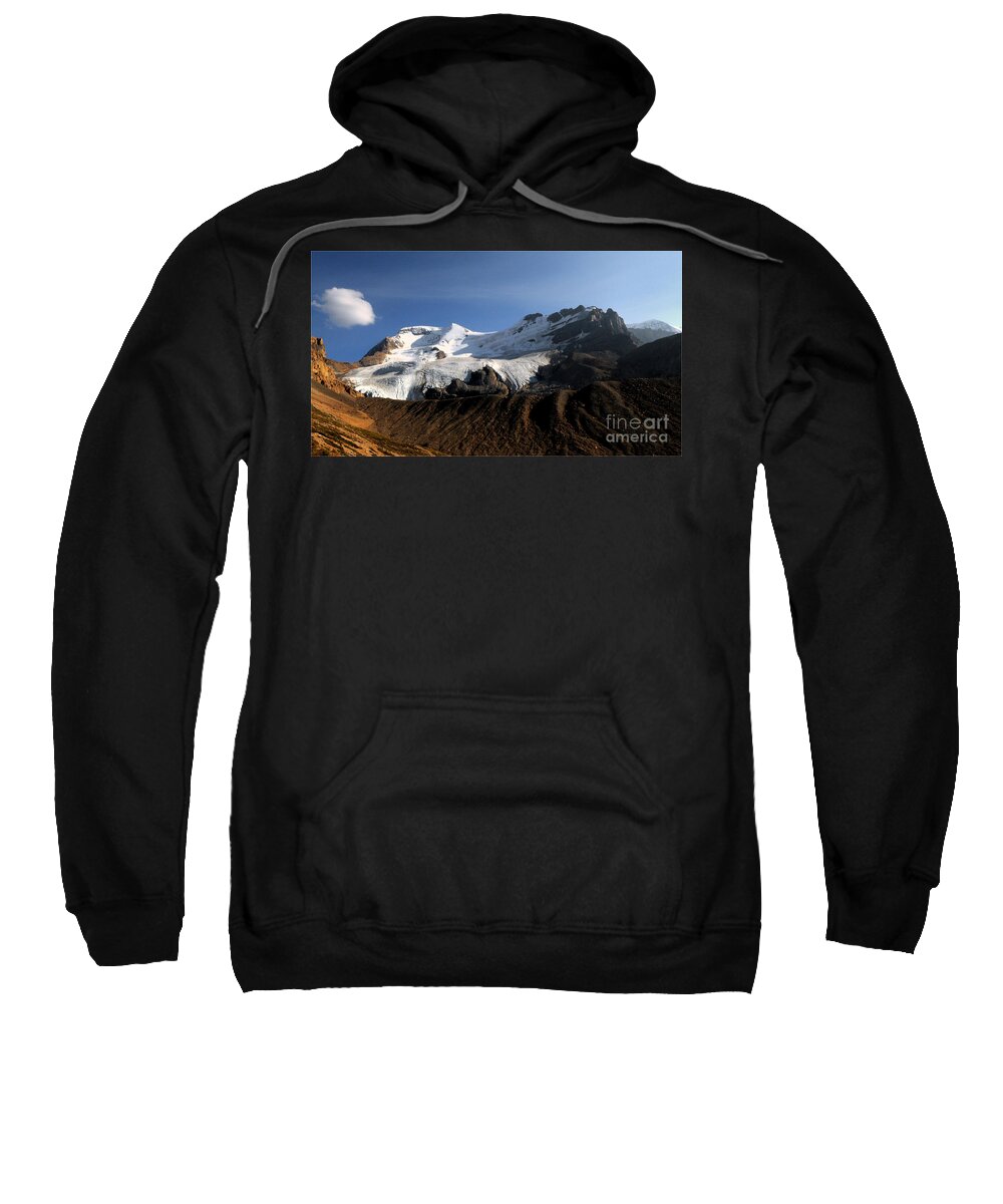 Mount Athabasca Sweatshirt featuring the photograph Mount Athabasca From The Columbia Icefields by Vivian Christopher